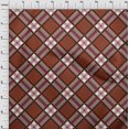 thumbnail image 3 of oneOone Polyester Lycra Fabric Tartan Check Printed Craft Fabric BTY 56 Inch Wide, 3 of 4