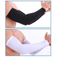 thumbnail image 3 of TOPTIE 1 Paire Manchons de Bras Manchons de Compression pour Hommes Femmes-1 Paire Noir-G, 3 of 5