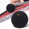 thumbnail image 2 of 37mm Fun Squash Ball Single Dot Games Squash Balls Rubber Squash Racket Balls for Beginner Competition Training[Yellow], 2 of 7