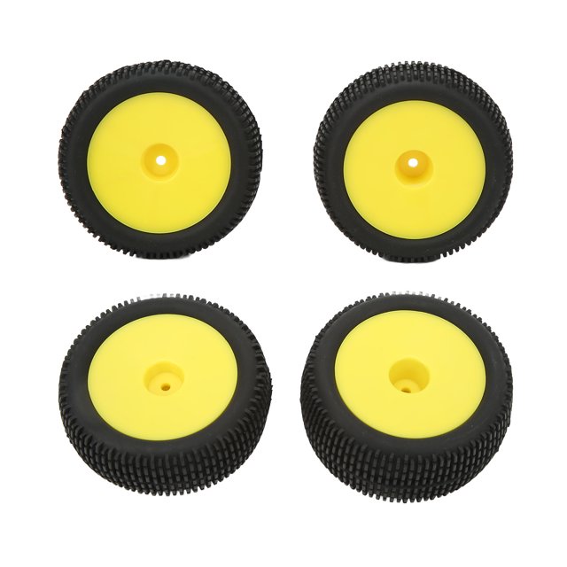 Pneus de Roue RC, Pneus en Caoutchouc RC Solides 4Pcs Faciles à Installer pour 1/10 Véhicules hors Route
