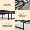 thumbnail image 3 of Low Profile Metal Bed Frame, 6 inch Heavy Duty Metal Platform Bed Frame, 3 of 9
