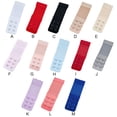 thumbnail image 3 of Maoww Extension Strap Bra Extender Breathable Buckle 2 Hooks Intimate Women Stretchy Adjustable Replacement 3 Rows Underwear red, 3 of 8