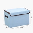 thumbnail image 2 of EGNMCR Organisateurs et Rangement de Garde-Robe, Organisation et Rangement, Grands Cubes de Rangement Boîte de Rangement Pliable avec Couvercle, Panier Organisateur Bac de Rangement avec Poignées Robustes pour Paniers de Rangement de Garde-Robe, 2 of 8