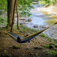 thumbnail image 4 of Vivere Double Parachute Hammock in grey and yellow, 4 of 5