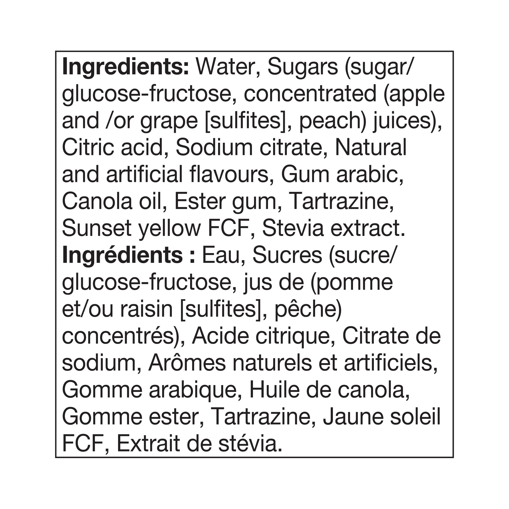 Fruité Boisson à la Pêche 2L