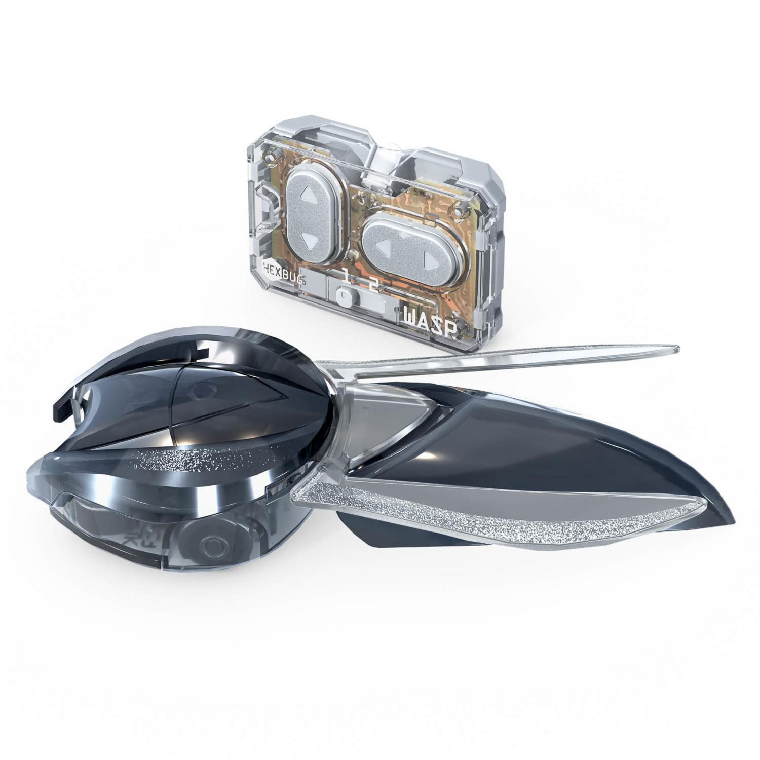 HEXBUG Wasp, Insecte commandé à distance, Jouet insecte factice, Spécimen robot motorisé, cadeau pour garçons et filles à partir de 3 ans