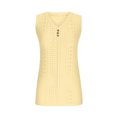 thumbnail image 5 of Timegard Womens Tank Tops Eyelet V Neck Button Slim Fitting Sleeveless Tops Casual Summer Beach Vacation, 5 of 5