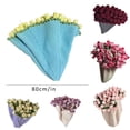 thumbnail image 2 of Handmade Flower Bouquet Knitted Throw Blanket Soft Lightweight Decorative for Occasions and Home, 2 of 5