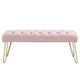 thumbnail image 3 of Banc contemporain – rose et doré, 3 of 8