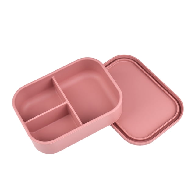 Durable Silicone Adult Bento Leakproof Shatterproof Microwave Dishwasher Safe 800ml Meal Container For Work