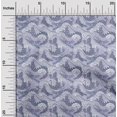 thumbnail image 2 of oneOone Polyester Spandex Grayish Purple Fabric Asian Japanese Wave Sewing Material Print Fabric By The Yard 56 Inch Wide, 2 of 4