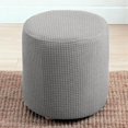 thumbnail image 1 of Langgg Housse Extensible Ottoman Protecteur de Meubles Protecteur de Meubles Rond Canapé Repose-Pieds Protecteur Ottoman Extensible Housse de Sofa Maison Gris, 1 of 8