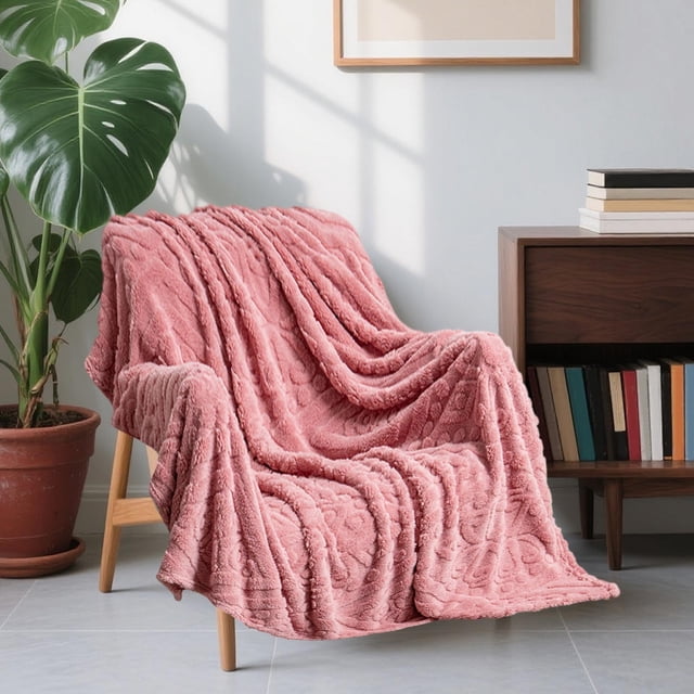 PEONAVET Throw Blanket Suedes Nap Shawl Blanket Blanket Blanket Ideal for Office Naps Warm and Cozy Blanket Suitable for Bed Or Sofa