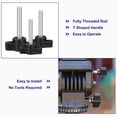 thumbnail image 4 of 4Pack Metric Carbon Steel Clamping Screw Knob T Shaped Thumb Screws M4 x 25mm, 4 of 5