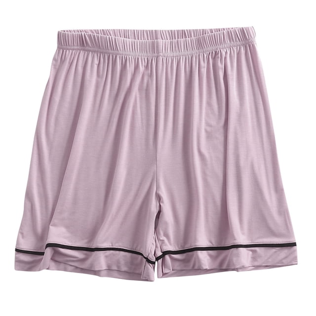 AherBiu Womens Summer Shorts Loose Fitting Elastic Waisted Comft Soft Shorts Oversized Sleeping Home Shorts