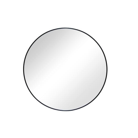 Better Homes & Gardens 28-inch Black Round Framed Wall Mirror