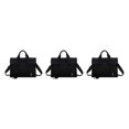 thumbnail image 1 of Youkk Canvas Functional And Practical Handbag For Women Classic And Timeless Style Gift Handbags For Women black 3Set, 1 of 6