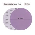 thumbnail image 2 of Unique Bargains 5 Pack 6-Inch Purple Sanding Discs 800 Grits Hook & Loop Professional Aluminum Oxide Sandpaper, 2 of 6