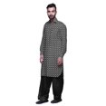 thumbnail image 2 of Atasi Kurta Pathani Classique à Col pour Garçons Chemise en Rayonne à Poche avant, 2 of 5
