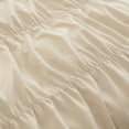 thumbnail image 5 of Nayoroom 3 Pieces Beige Ruched Duvet Cover Set Bed Set Boho Shabby Chic Bedding Set for Bedroom Soft Fluffy Ruffle Comforter Cover Set with Pillowcases,Queen Size, 5 of 5