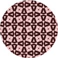 thumbnail image 1 of Ahgly Tapis d'Intérieur Lavable en Machine Carré Transitionnel Rose Flamant, 3 Pieds Carré, 1 of 7