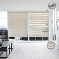 thumbnail image 3 of ITY - Olivia Stone - Alternate Zebra Blinds Window Shade Cordless Beige 17"x 84", 3 of 5