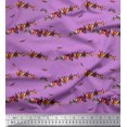 thumbnail image 1 of Soimoi polyester Crepe Fabric Colorful Bird Printed Fabric 1 Yard 42 Inch Wide, 1 of 3