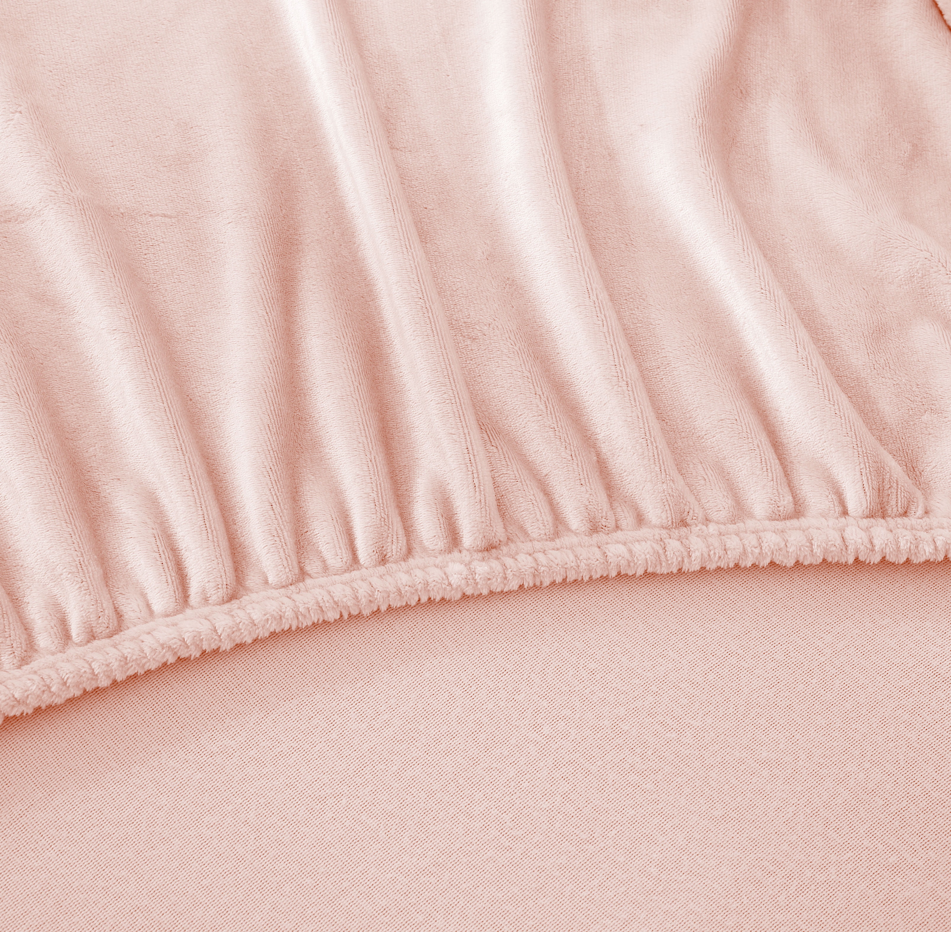 Swift Home Drap-housse de luxe 1 pièce en flanelle peluche, ultra-doux, poche profonde, chaleur toutes saisons, très grand lit (King), Rose Poudré