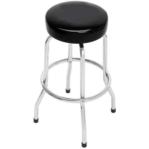 Duramex (TM) Swivel Bar Stool Garage Stool Shop Seat, Black