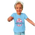 thumbnail image 4 of EGNMCR Blouses & Chemises à Manches Courtes Col Rond pour Tout-Petits Garçons Filles Mode Imprimé Ufs de Lapin de Pâques, 4 of 4