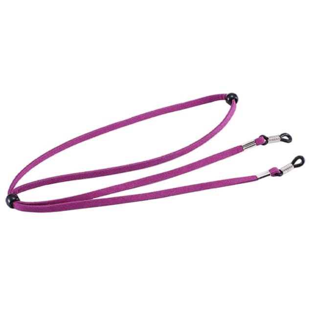 Courroies Porte-Lunettes Sangle de Lunettes pour Porte-Lunettes Autour, Montrées dans une Couleur Violet Vif. la Sangle Mesure 26,77 Pouces de Longueur et Présente des Boucles Ajustables pour un Ajustement Personnalisable. Fabriquée en Tissu Élastique et Doux, Elle Est durable et Conçue pour Empêcher les Lunettes de Glisser pendant des Activités comme le basketball. Convient à Divers types de Lunettes, Y Compris les Lunettes de Soleil, les Lunettes de Sport et les Lunettes de Lecture.
