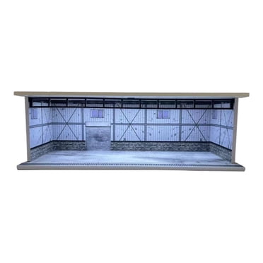 Bunblic Vitrine de Voiture Modèle 1/64 Stationnement Scène Garage Diorama de Modèle avec Couvercle en Acrylique Boîte d'Exposition Antipoussière Décor Miniature C