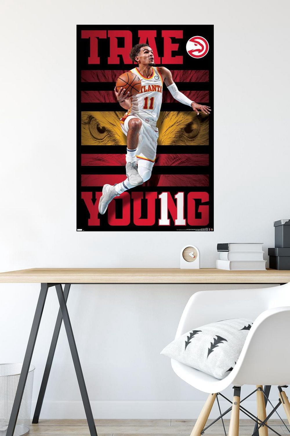 NBA Atlanta Hawks - Trae Young 20 Wall Poster, 22.375" x 34" Framed