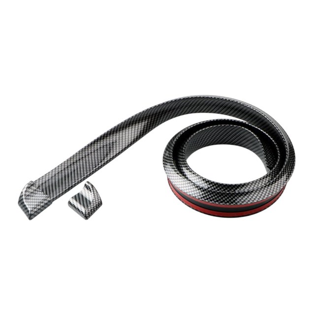 Miulika Car Rear Spoiler Roof Lip Kit Easy to Install Auto Accessory Spoiler Tailfin 3.5cm Carbon Fiber