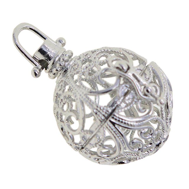 pitrice Beads Cage Charms Locket Pendant Settings for DIY Necklace Vintage