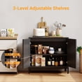 thumbnail image 3 of EDTara Buffet avec Rangement, Buffet Bahut en Rotin, avec Tablette Réglable pour Salon, Couloir, Salle à Manger, Cuisine, 3 of 7