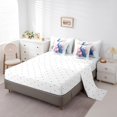thumbnail image 3 of Girls Peacock Comforter Set Exotic Birds Bohemian Full 7 Pieces Bedding Set,Pink Flower Feather Ink Painting Bed In A Bag Peacock Feather Printed 7 Pieces Bedding Set, 3 of 5