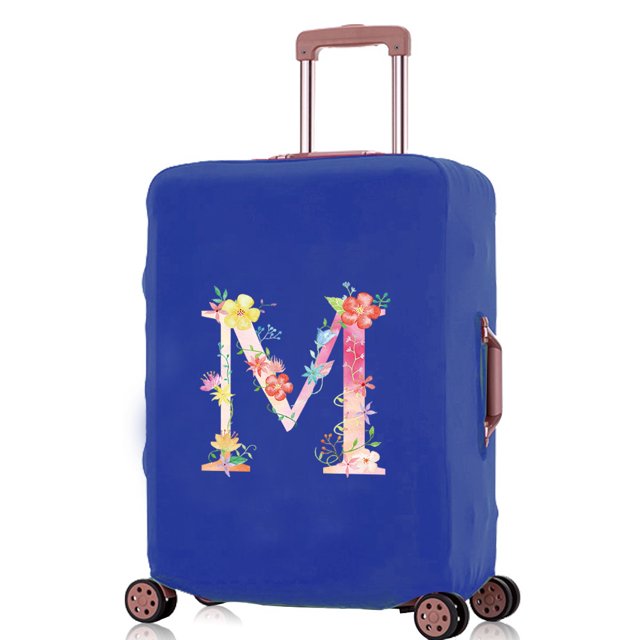 Luggage Covers Travel Accessories Suitcase Cover Protector Reusable Washable 18-32inch Pink Letter Printed Pattern Series 8pink M L