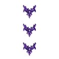 thumbnail image 1 of mmirethe Appliqué Élégant en Strass, Perles à Coudre, Écussons de Bordure pour Robe de Mariée Polyvalente Facile à Acrylique, Robe de Bal, Écussons Violet 3Ensemble, 1 of 6