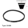 thumbnail image 2 of Unique Bargains B-686 V-Belts Drive Belt 686mm Inner Girth Rubber for Power Transmission, 2 of 6