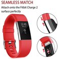 thumbnail image 2 of Replacement Bands Compatible for Fitbit Charge 2, Classic & Special Edition Adjustable Sport Wristbands(Red,L), 2 of 7