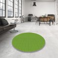 thumbnail image 4 of Ahgly Tapis d'Intérieur Lavable en Machine Carré Vert Lime Foncé, 8 Pieds Carré, 4 of 7