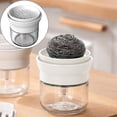 thumbnail image 2 of BINGLI Squeeze Bottle Kitchen Accessory Dishwashing Pump Dispenser Sponge Tray Drainer Rack Dish Soap Dispenser Dishwasher Soap Kitchen Sink Sponge Holder Dish Soap Bottle Plastic, 2 of 5