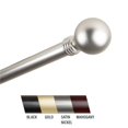 thumbnail image 1 of Central Design 100-01-665 Tringle à Rideaux Globus 1 Po, 66-120 Po - Nickel Satiné, 1 of 1