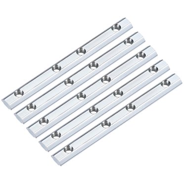 Unique Bargains Straight Line Connector, 3.9' Joint Bracket for 2020 Series T Slot 6mm Aluminum Extrusion Profile, 5 Pcs