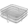 thumbnail image 2 of Air Fryer Basket Stainless Steel Air Fryer Accessories Air Fryer Racks Three Layer Stackable Dehydrator Racks Fit for 5.8QT COSORI Air Fryer and 7.5L-8L Square Air Fryer, 2 of 5