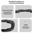 thumbnail image 4 of LEEYNEER Car Mirror Cover With  Mirror Decoration   Car Mirror Cover Mirror Accessories Elastic   Car Mirror Female Cover Bling Car Accessories General Acce, 4 of 5