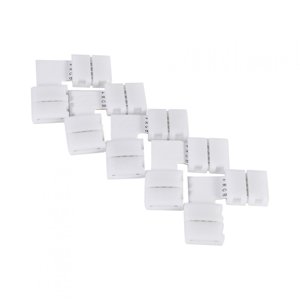 4Pin LED Strip Connector, 5Pcs LED Strip Connector, L Shape Lighting Sensor Lighting Accessories For LED Strip RGB 5050 LED Strip Lights