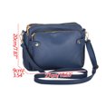 thumbnail image 2 of matoen Three Layer Leather Shoulder Bag Small Size Large Capacity Card Bag Fashion Bag Soft Leather, 2 of 9