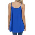 thumbnail image 5 of MAWCLOS Women Camisole Sleeveless Tank Tops Solid Color Cami Basic Daily Wear Crew Neck Pullover Blue 3XL, 5 of 5